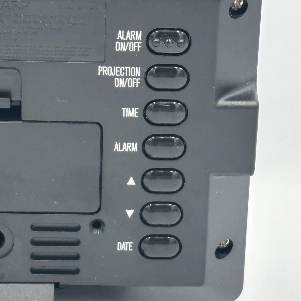 SHARP SPC543 Alarm Time Display Time Projection w 2Amp USB Charger Port Calendar